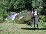 Cooking on the solar&nbsp;dish