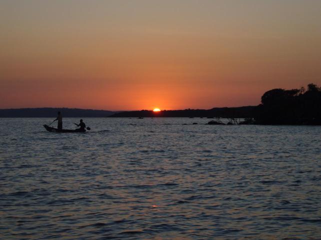 Sunset from the back beach